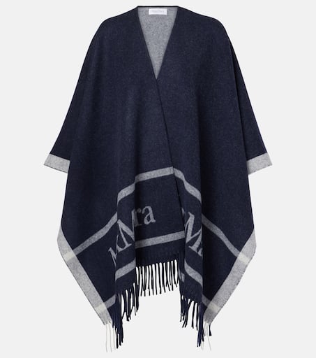 【送料&関税込】Max Mara Chalk Jacquard Cape 4731055106006-b-