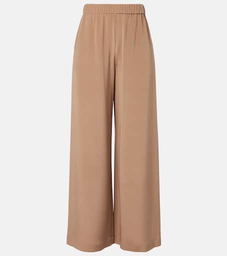 Bonn silk-blend wide-leg pants in beige - Max Mara | Mytheresa