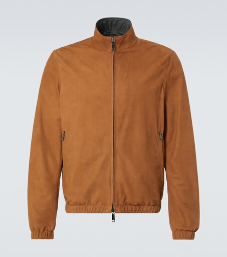 Reversible leather blouson in brown - Zegna | Mytheresa