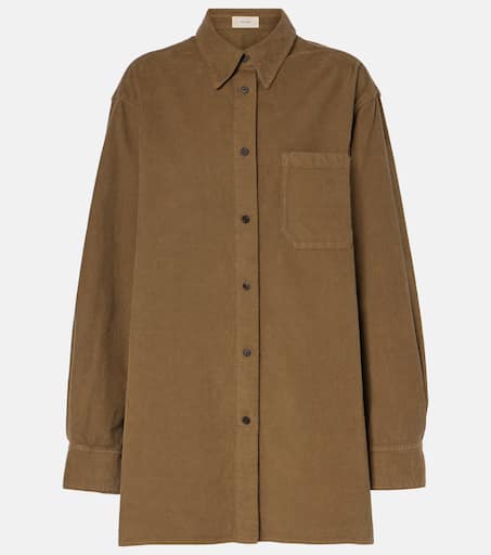 the row beto shirt ザロウ シャツ ブラウン XL 美品 茶色 the row beto shirt ザロウ シャツ ブラウン XL 美品 茶色 the row