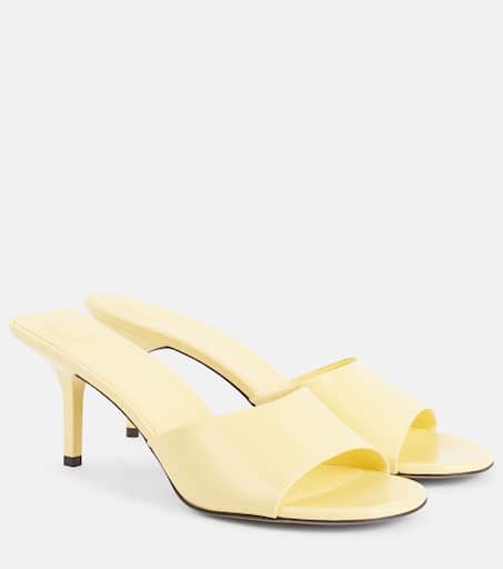 Jacquemus Argilla 人工ファーシアリングサンダル 55mm Jacquemus 40mm Cubisto Leather Pumps | Yellow | FARFETCH