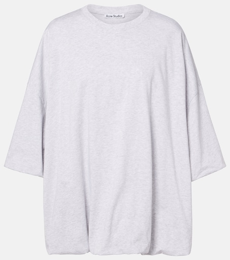 Cotton jersey top in grey - Acne Studios | Mytheresa