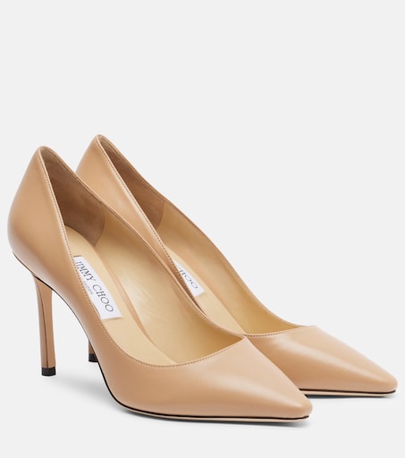 最終値下げ！JIMMY CHOO ROMY ベージュ パンプス 35.5 Romy leather pumps in beige - Jimmy Choo | Mytheresa