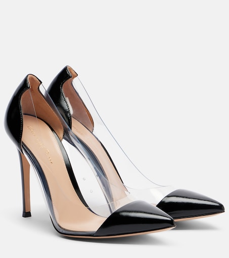 Gianvito leather-trimmed pumps