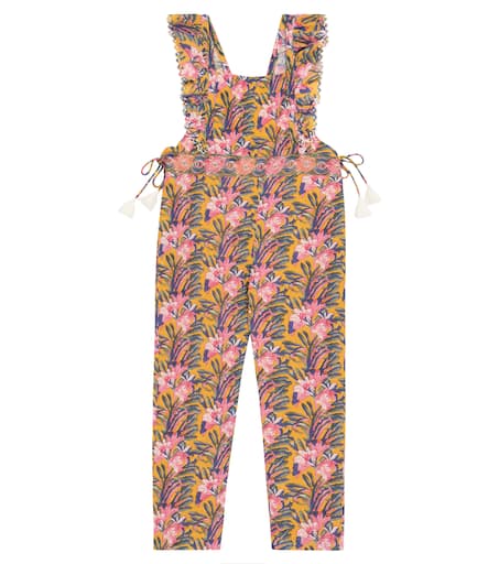 Talia floral cotton jumpsuit in multicoloured - Louise Misha