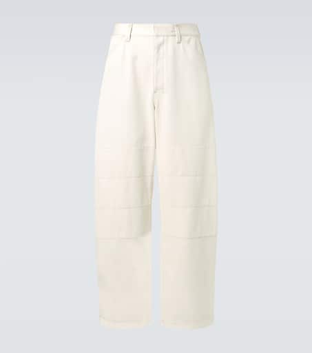【送料&関税込】Lemaire Pants In Lilla Cotton Cotton Large Pants – La Garçonne