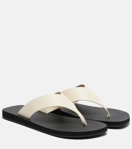 Dune Classic leather thong sandals in white - The Row | Mytheresa