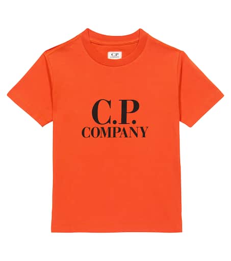 Tシャツ・カットソー C.P. Company T-shirt con logo e stampa Orange C.P. Company logo-print Cotton T-shirt | Orange | FARFETCH