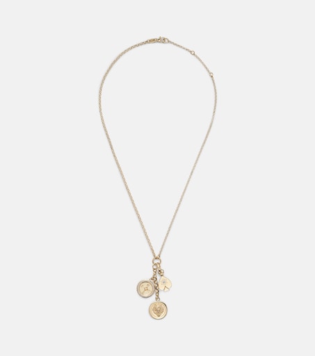 Strength, Internal Compass & Reverie 18kt gold pendant necklace with diamonds