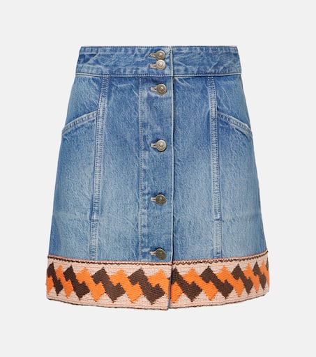 スカート VALENTINO SKIRT (6B3RACE391A AN2) Valentino Button Embellished A-line Mini Skirt | italist