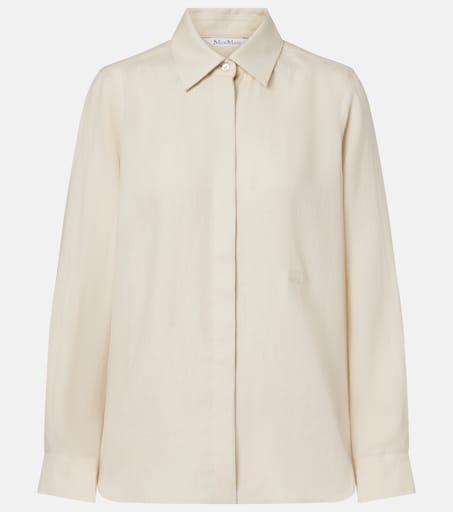 Falasco linen shirt in white - Max Mara | Mytheresa