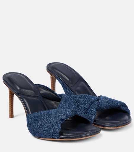 Les Mules Bagnu denim mules in blue - Jacquemus | Mytheresa