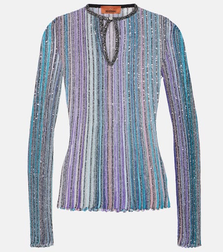Lamé top in multicoloured - Missoni | Mytheresa