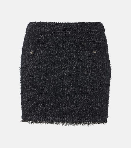 Lamé miniskirt in black - Gucci | Mytheresa