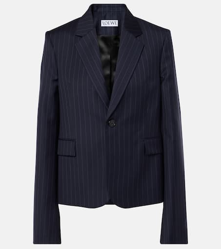 ジャケット LOEWE MIDNIGHT BLUE WOOL BLAZER Wool blazer in blue - Loewe | Mytheresa