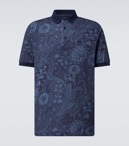 Etro Paisley cotton polo shirt
