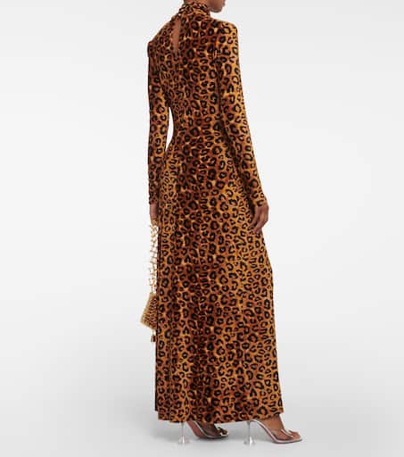 Leopard print maxi dress in multicoloured Rabanne Mytheresa
