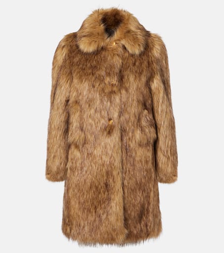 ムートン・ファーコート PRADA BLACK REVERSIBLE FUR COAT Prada Black Down Quilted Zip Through Dyed Fur Jacket Coat