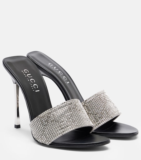 Gucci GG Mule Sandals 36.5　Heel replaced Women's Signora sandal in beige leather | GUCCI® CA