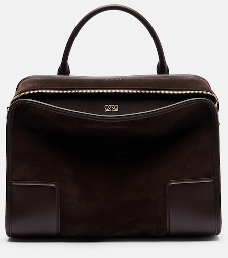 Amazona 180 Large suede tote bag