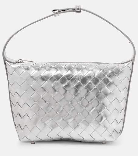 美品✨BOTTEGA VENETA ボディバッグ　グレージュ　レザー Bottega Veneta - Small Jodie Taupe Gray Leather Shoulder Bag