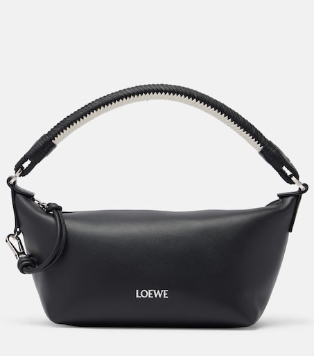 Cala Small leather top-handle bag in black - Loewe | Mytheresa
