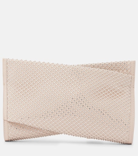 【Christian Louboutin】 Loubitwist Small レザー クラッチ Loubitwist small - Clutch - Patent calf - Blush - Christian