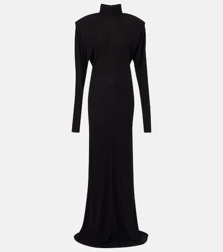 Crêpe jersey gown in black - Stella Mc Cartney | Mytheresa