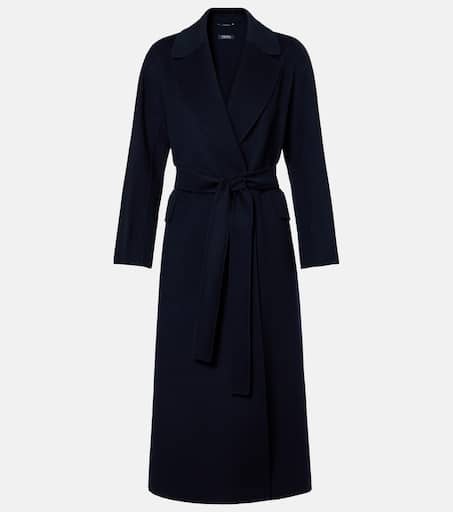 コート Max Mara`s Doris Long Coat Wool robe coat, ivory | 