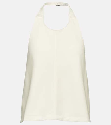 Halterneck wool top in white - Wardrobe NYC | Mytheresa