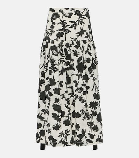 スカート MAX MARA WHITE COTTON ALCADE SKIRT Max Mara Alcade Maxi Skirt | White | FARFETCH