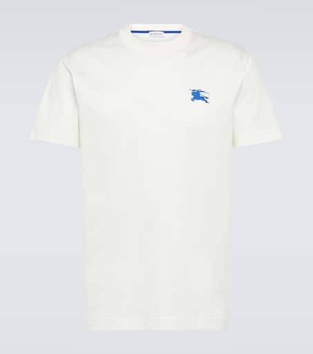 ★Burberry★ EKD Cotton Short Sleeve T-Shirt Salt 8088295 80 Cotton T-shirt in Salt white - Men | Burberry® Official