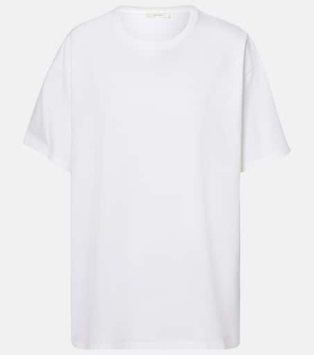 Tシャツ・カットソー THE ROW Woman T-Shirt White 8738K636 WHITE Tori T-Shirt White in Cotton – The Row