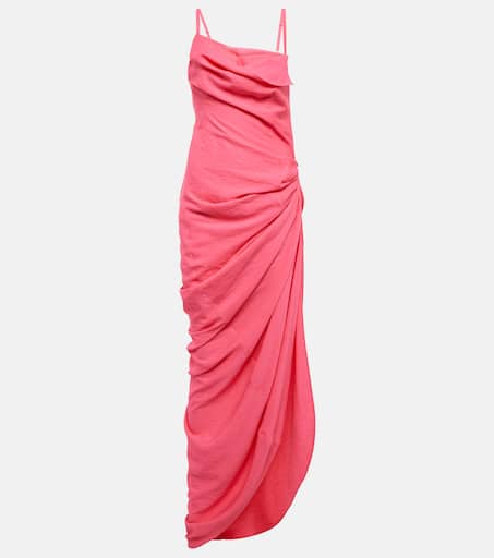 ワンピース JACQUEMUS Woman Dress Pink 233DR0621472 410 La Robe Saudade voile maxi dress in pink - Jacquemus | Mytheresa