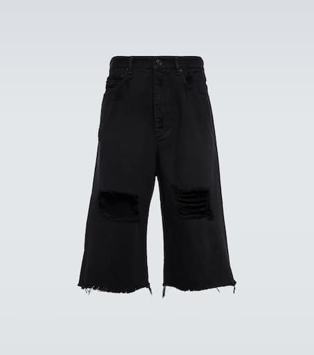 【関税&送料込】Balenciaga Black Stretch Nylon Bermuda Short Balenciaga - Nylon bermuda shorts black - The Corner