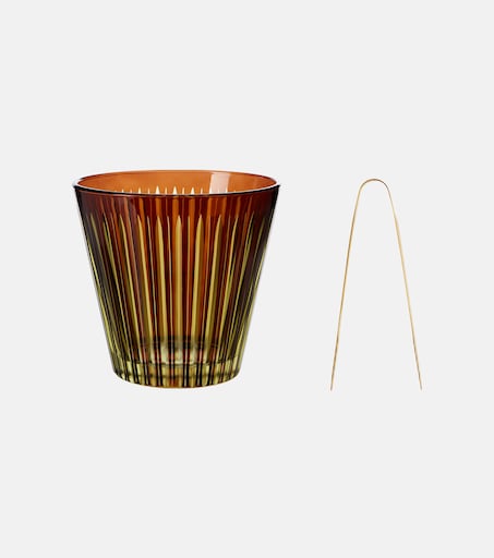 Prism ice bucket and tongs set