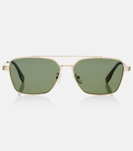 Fendi Sky rectangular sunglasses in green - Fendi | Mytheresa display picture 2