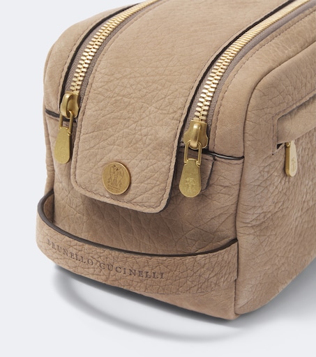 BRUNELLO CUCINELLI 가죽 세면 가방