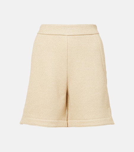 パンツ MAX MARA Beige Cotton Blend Libia Shorts Max Mara Sand Cotton Blend Libia Shorts Max Mara