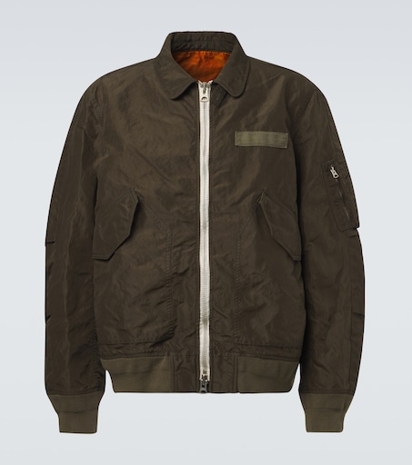 Twill blouson jacket