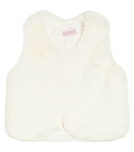 Faux fur vest for girls discount