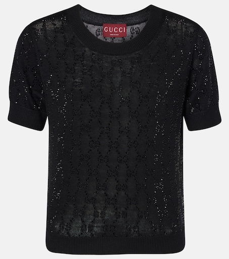 gucci fishnet shirt