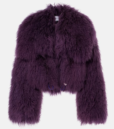 【関税・送料込み】THE ATTICO VINTAGE ROSE VISCOSE FUR JACKET VINTAGE ROSE VISCOSE FUR JACKET