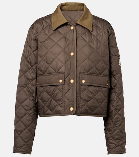 MONCLER 'Chitre' ジャケット Chitre quilted canvas-trimmed jacket in green - Moncler