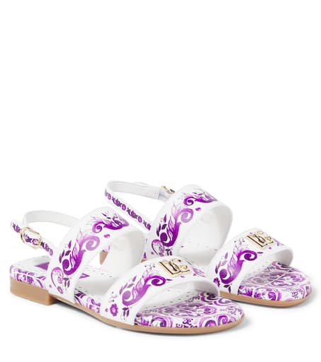 サンダル・ミュール DOLCE & GABBANA SANDALS MAIOLICA VIOLA Dolce & Gabbana 'Maiolica' Sandals