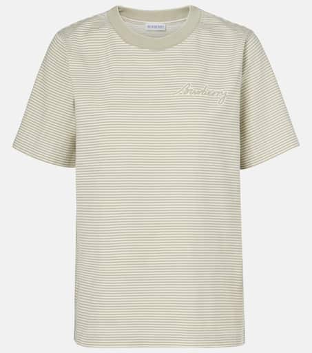 【送料&関税込】Burberry Beige Cotton T-shirt With Flower Pr P00818392.jpg