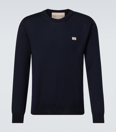 Valentino VLogo virgin wool sweater