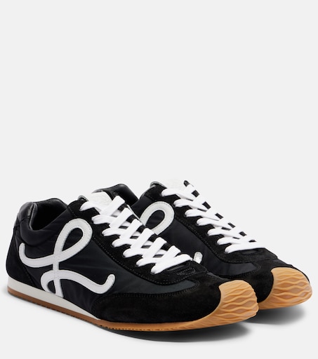 Ballet Runner 2.0 suede-trimmed sneakers