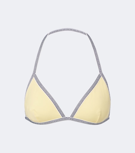 Greca bikini top in yellow - Versace | Mytheresa