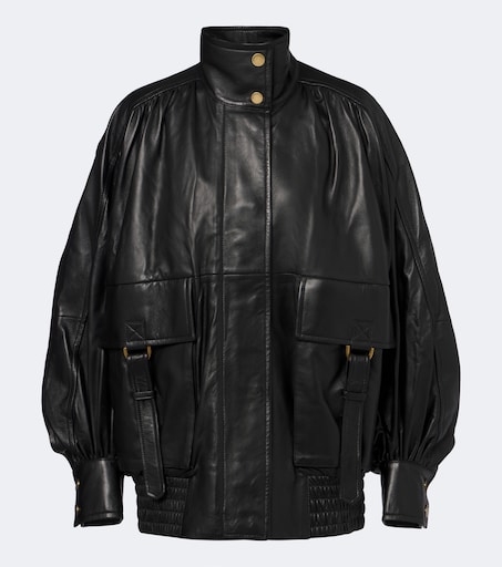 Valiant leather bomber jacket